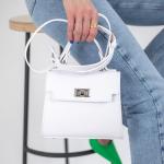 Сумка женская кожаная белая FM1135D