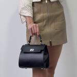 Сумка женская кожаная черная FM1135F