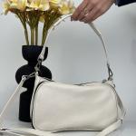 Сумка женская кожаная молочная FM1043D