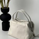 Сумка жіноча шкіряна молочна FM1035L