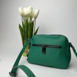 Сумка женская кожаная зеленая FM0998J