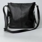 Сумка женская кожаная черная FM1175A