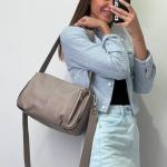 Сумка женская кожаная бежевая FM1179A