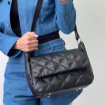 Сумка женская кожаная черная FM1150D