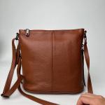 Сумка женская кожаная карамельная FM1175B