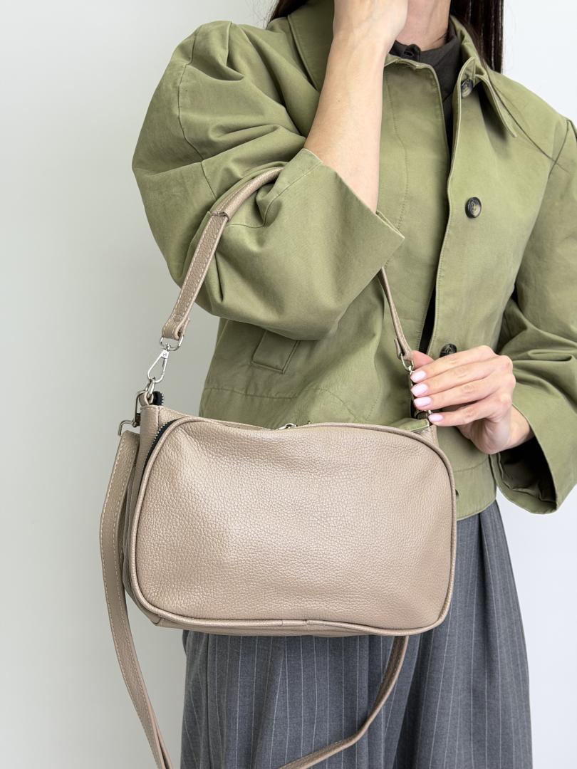 Сумка жіноча шкіряна бежева FM1043F