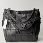 Сумка женская кожаная черная FM1209K