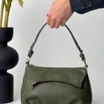 Сумка женская кожаная оливка FM1217A