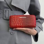 Гаманець жіночий шкіряний червоний FM1168F