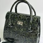 Сумка женская кожаная оливка FM1244A