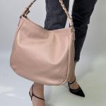 Сумка женская кожаная пудра FM1255D