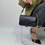 Сумка женская кожаная черная FM1256C