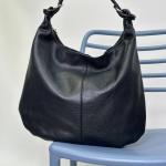 Сумка женская кожаная черная FM1258D