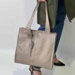 Сумка жіноча шкіряна бежева FM1080F