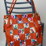 Сумка женская кожаная оранжевая FM1209AA