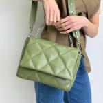 Сумка женская кожаная оливка FM1124F