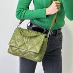 Сумка жіноча шкіряна оливка FM1124F