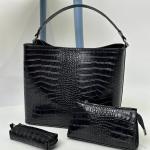 Набір жіночий шкіряний чорний FM1187J