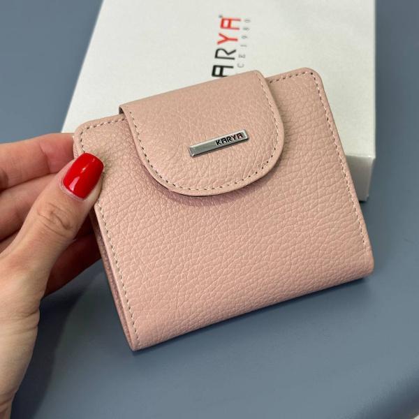 Гаманець жіночий шкіряний пудровий FM1265H