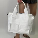 Сумка женская кожаная белая FM1107D