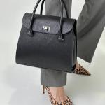 Сумка женская кожаная чорная FM1244B