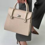Сумка женская кожаная бежевая FM1244C