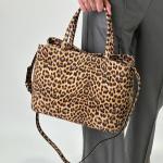 Сумка жіноча шкіряна з принтом FM1085D