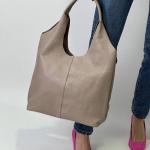 Сумка жіноча шкіряна бежева FM1280C