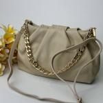 Сумка женская кожаная молочная FM1254G