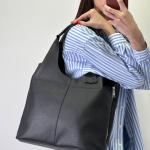 Сумка жіноча шкіряна чорна FM1280D