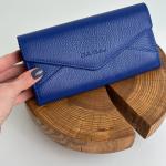 Кошелек женский кожаный синий FM1284C