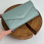 Кошелек женский кожаный оливковый FM1284D