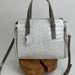 Сумка женская кожаная белая FM1285A
