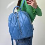 Рюкзак женский кожаный синий FM1287A