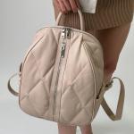 Рюкзак женский кожаный бежевый FM1287B