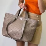 Сумка женская кожаная тауп FM1012J