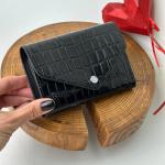 Гаманець жіночий шкіряний чорний FM1316J