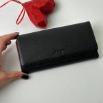 Кошелек женский кожаный черный FM1317D