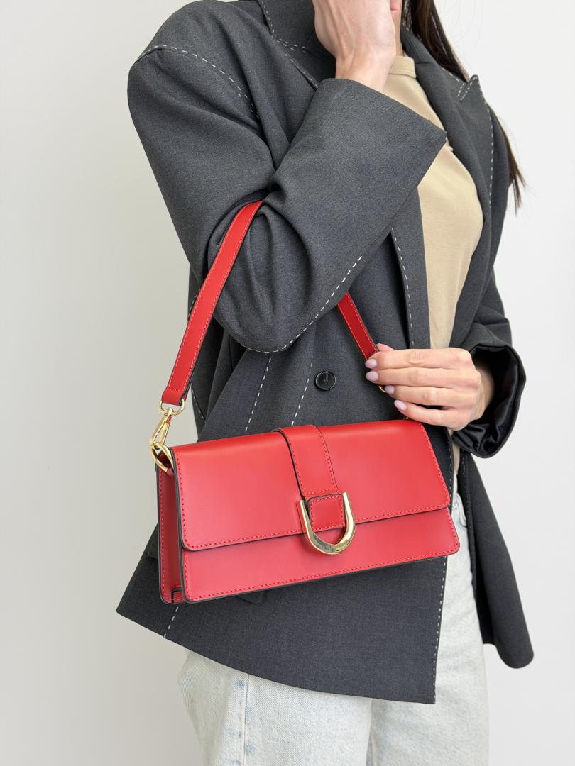 Сумка жіноча шкіряна червона FM1320A