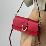 Сумка женская кожаная красная FM1320A