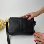 Сумка женская кожаная черная FM1328A