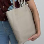 Сумка жіноча шкіряна бежева FM1133C