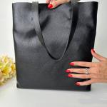 Сумка жіноча шкіряна чорна FM1133D