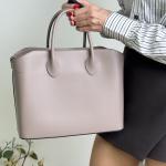 Сумка женская кожаная пудра FM1332C