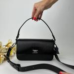 Сумка жіноча шкіряна чорна FM1096S