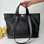 Сумка женская кожаная черная FM1012S