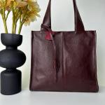 Шкіряна сумка жіноча марсала FM1080G