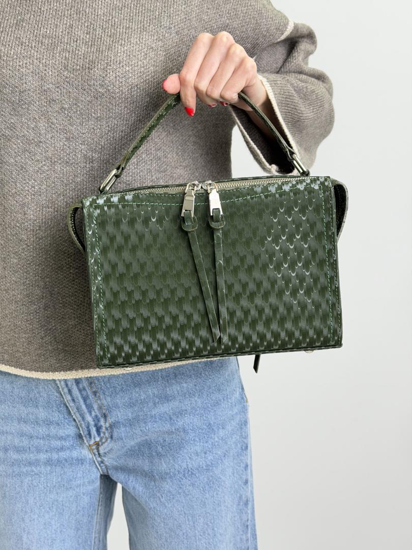 Сумка женская кожаная изумрудная FM1345A