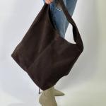 Сумка женская кожаная шоколадная FM1347B