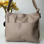 Сумка женская кожаная бежевая FM0983F